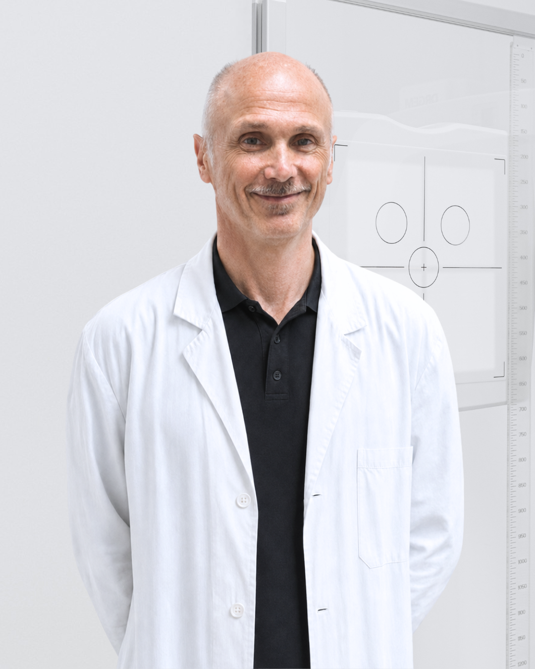 Ritratto di Gennaro Romano, tecnico sanitario di radiologia medica.